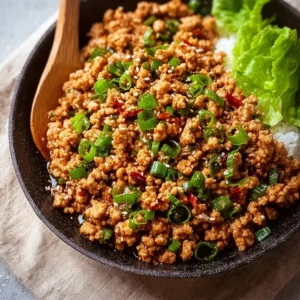 Delicious Honey Garlic Ground Turkey served on a plate with vegetables.