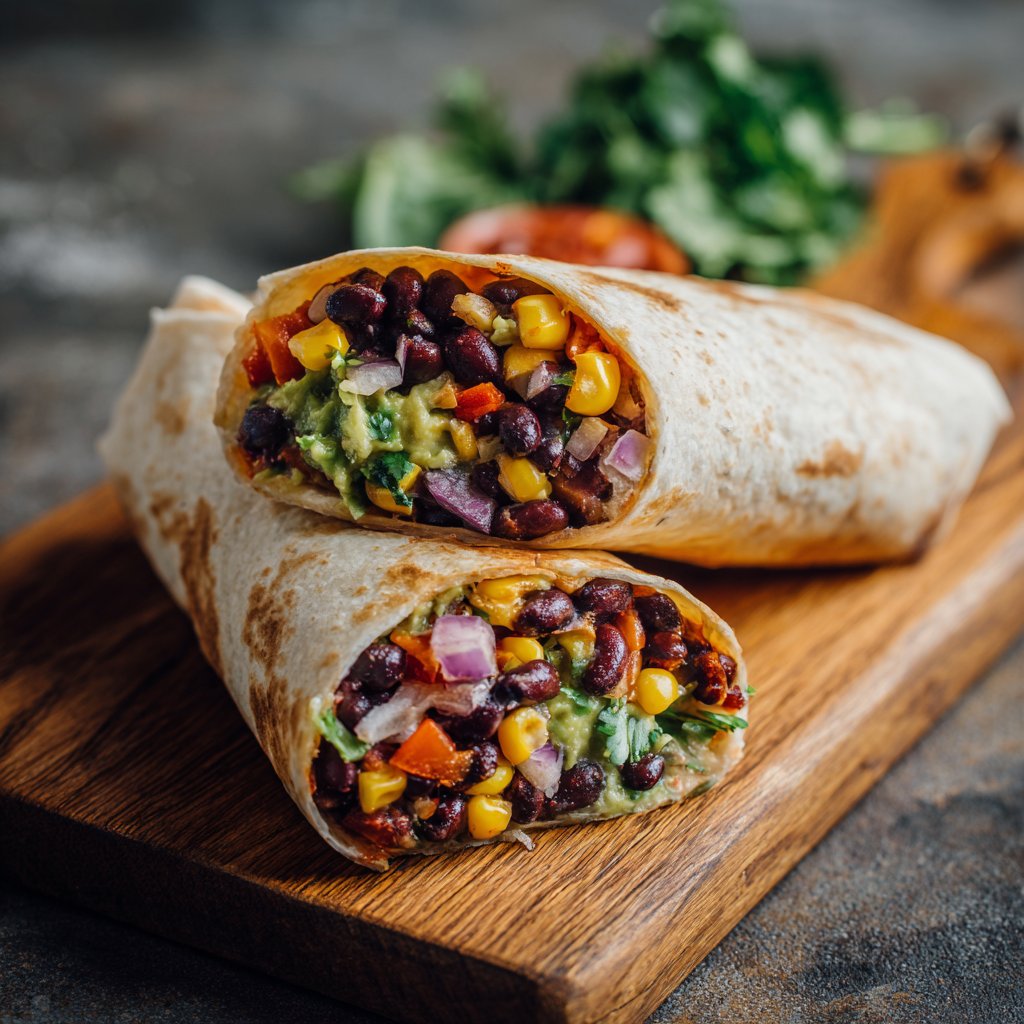 10-Minute Vegan Burrito Wraps