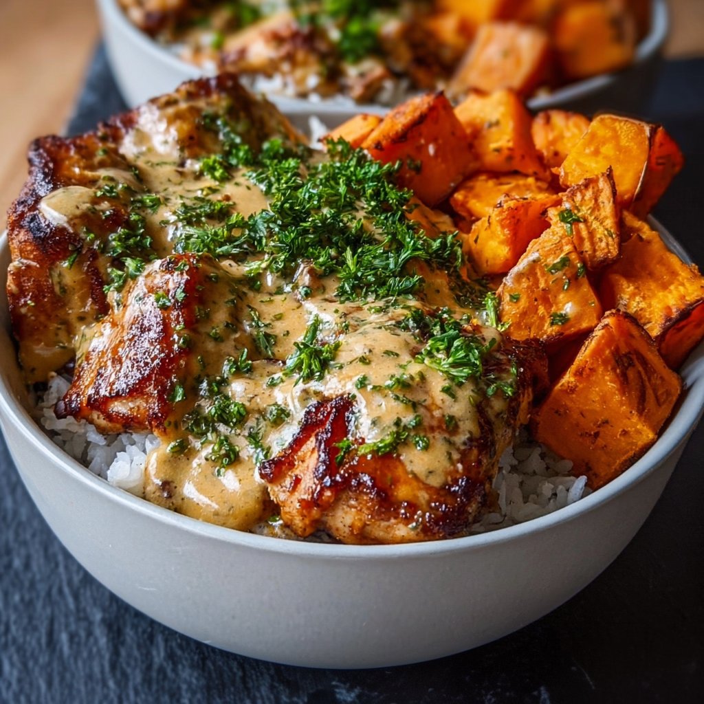 Chicken and Sweet Potato Bowls