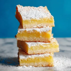 Deliciously tangy Meyer lemon bars with a buttery crust