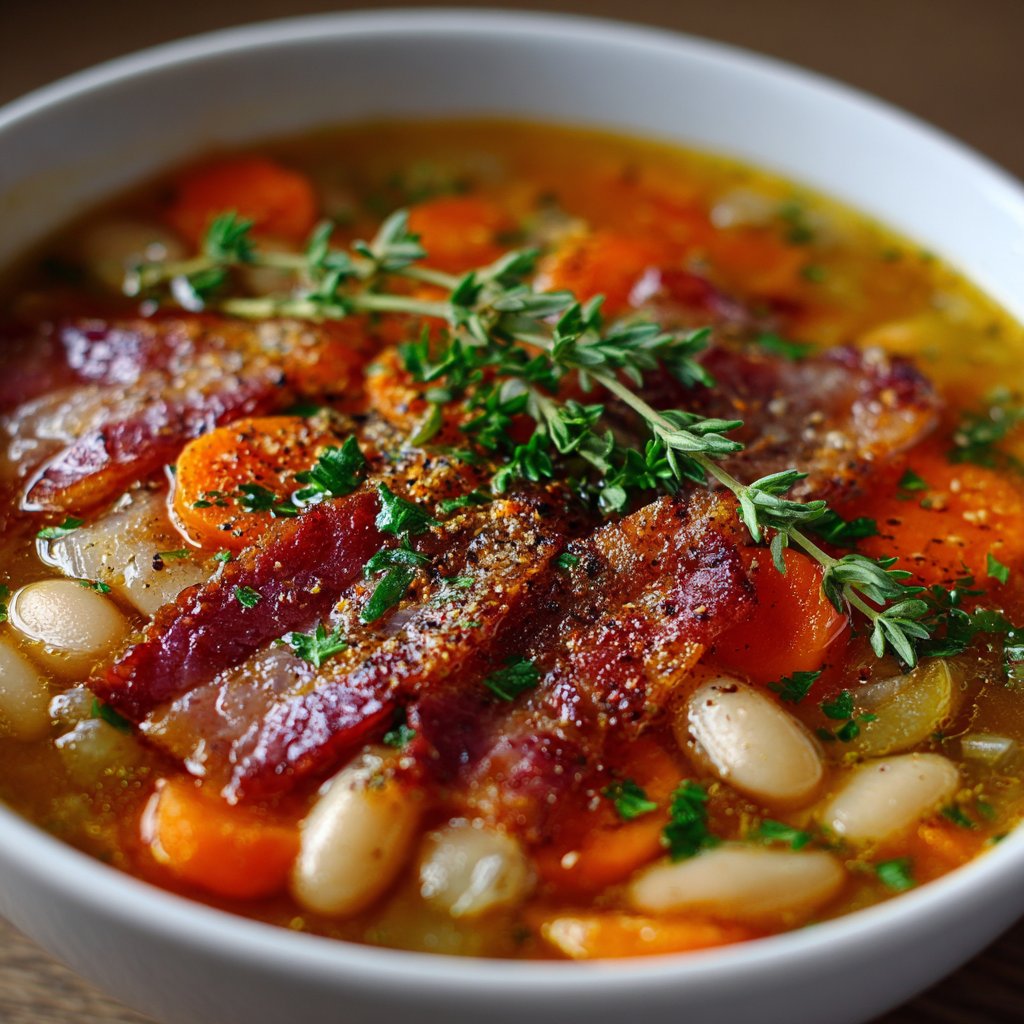 White Bean Soup with Bacon