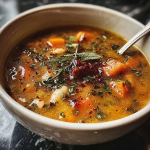 Bowl of mystical Witch Soup, perfect for cozy nights with magical flavors