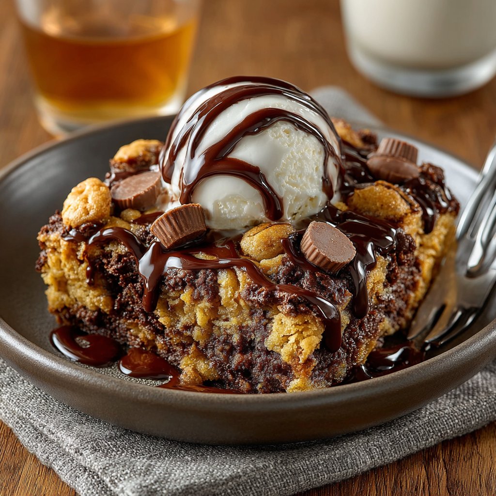 Peanut Butter Cup Dump Cake