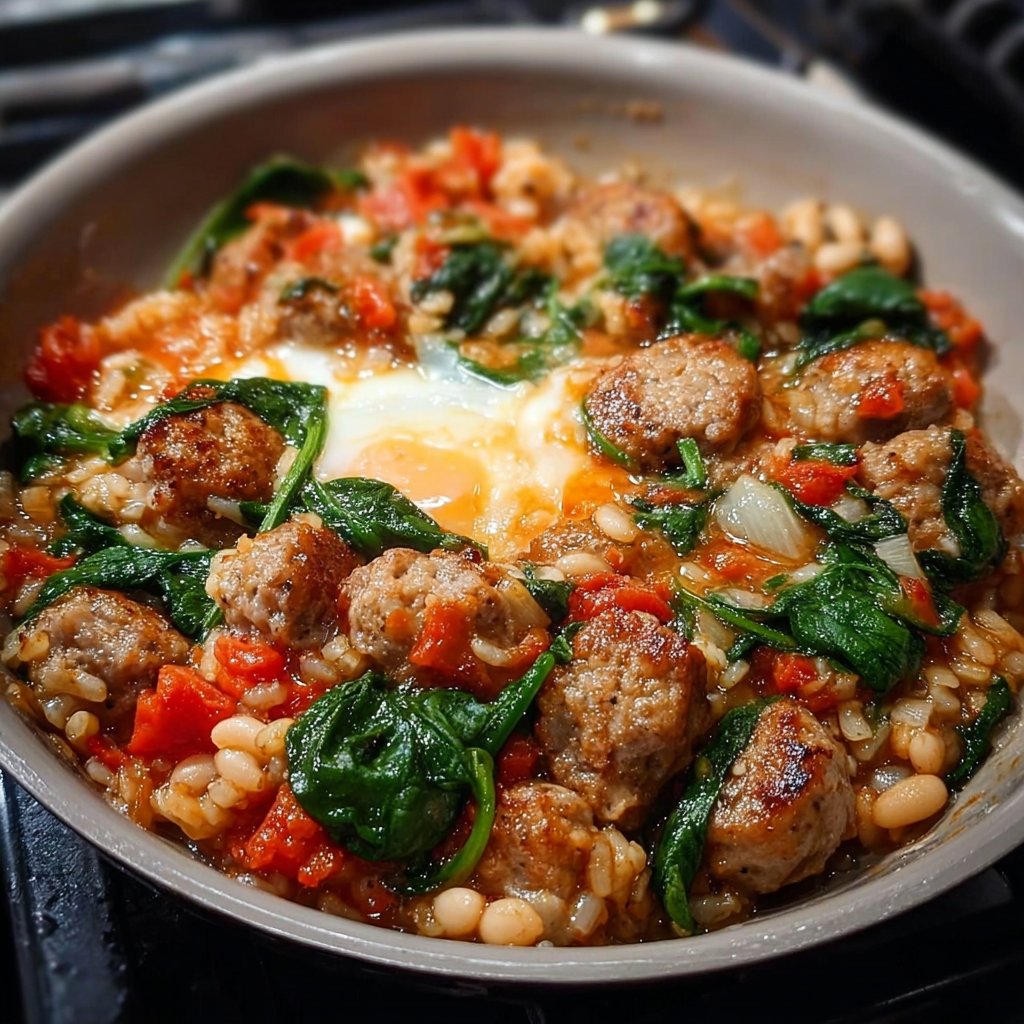 One-Pan Spicy Italian Sausage Meal