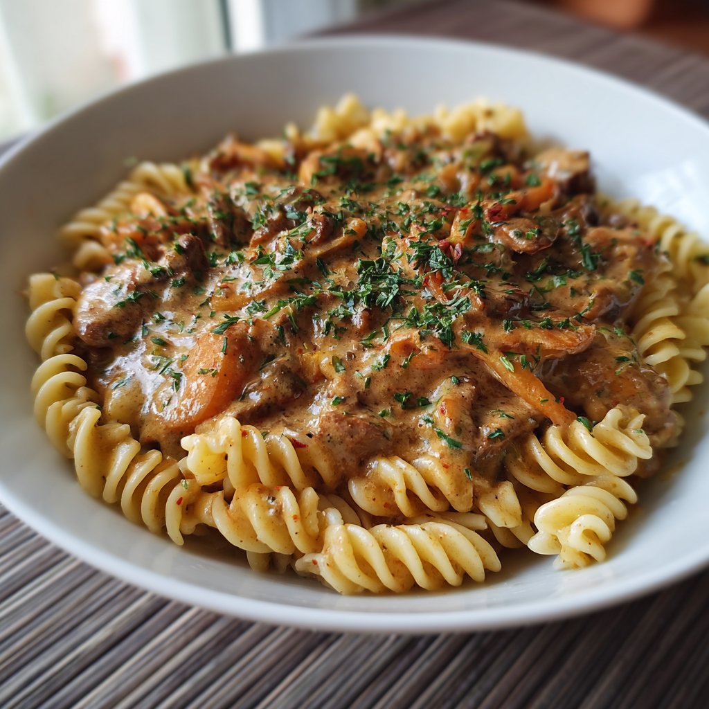 High Protein Creamy Beef Pasta Recipe for Quick Weeknight Dinners
