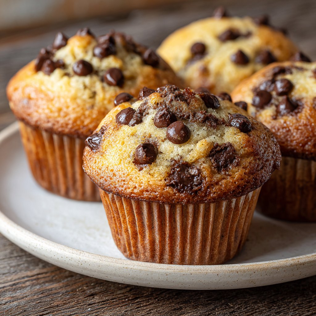 Sourdough Chocolate Chip Muffins