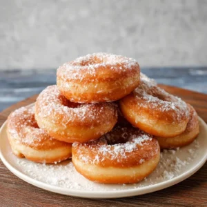 Delicious homemade sourdough donuts made with sourdough discard.