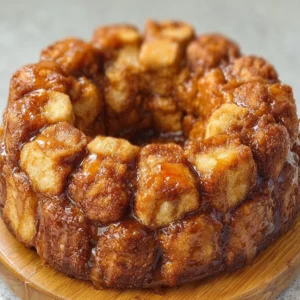 Delicious Sourdough Discard Monkey Bread fresh out of the oven.