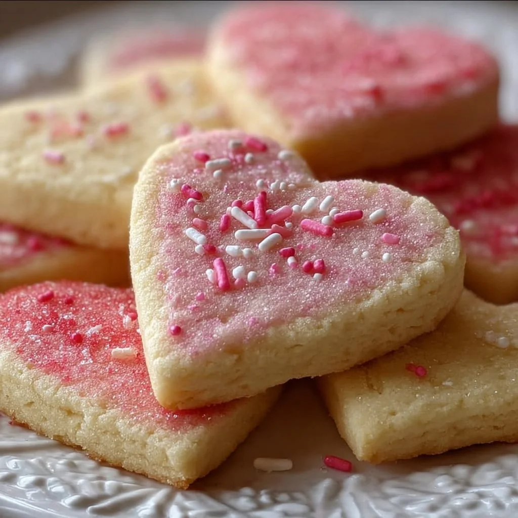 Decorative Valentine sugar cookies in heart shapes for the holiday.