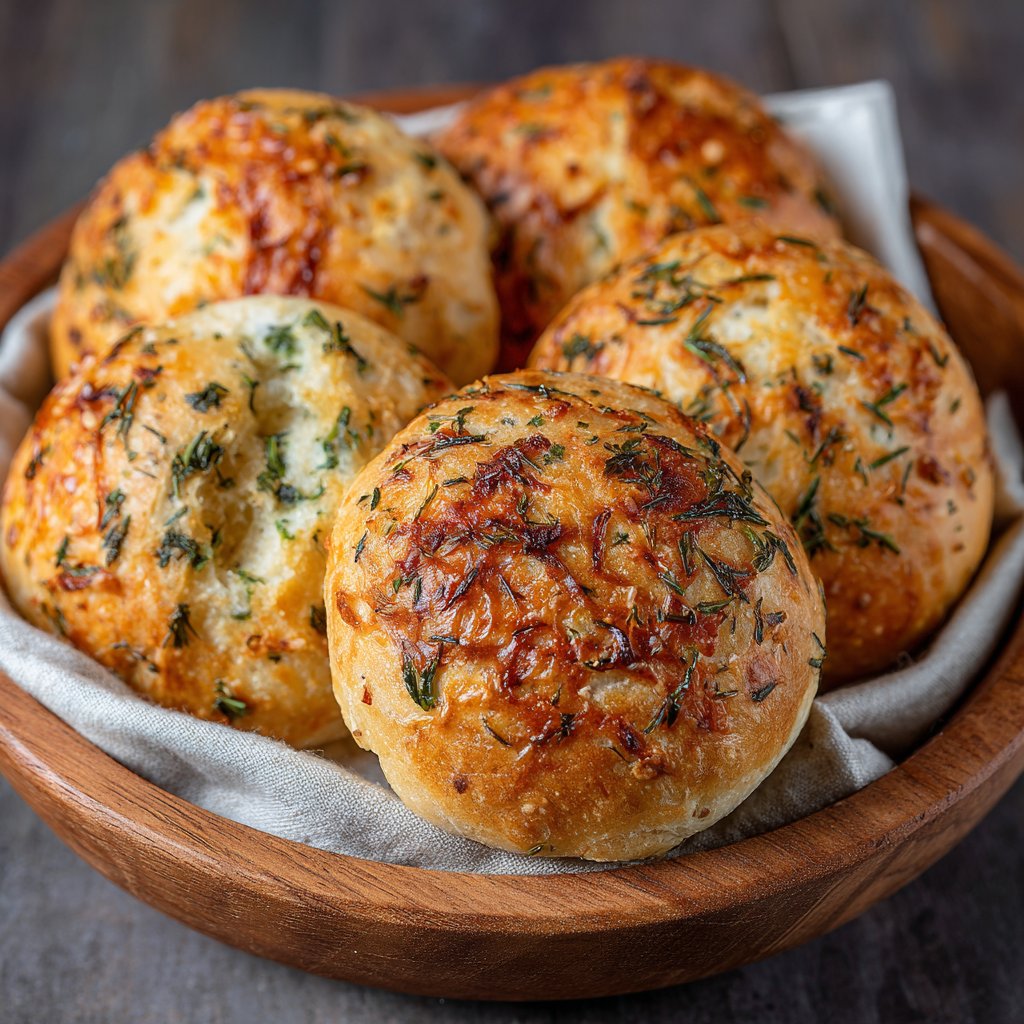 Sourdough Herb & Cheese Rolls