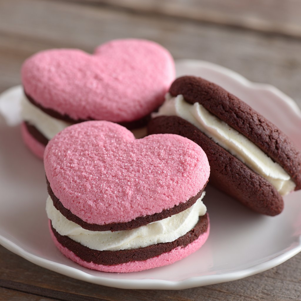 Valentine Sandwich Cookies