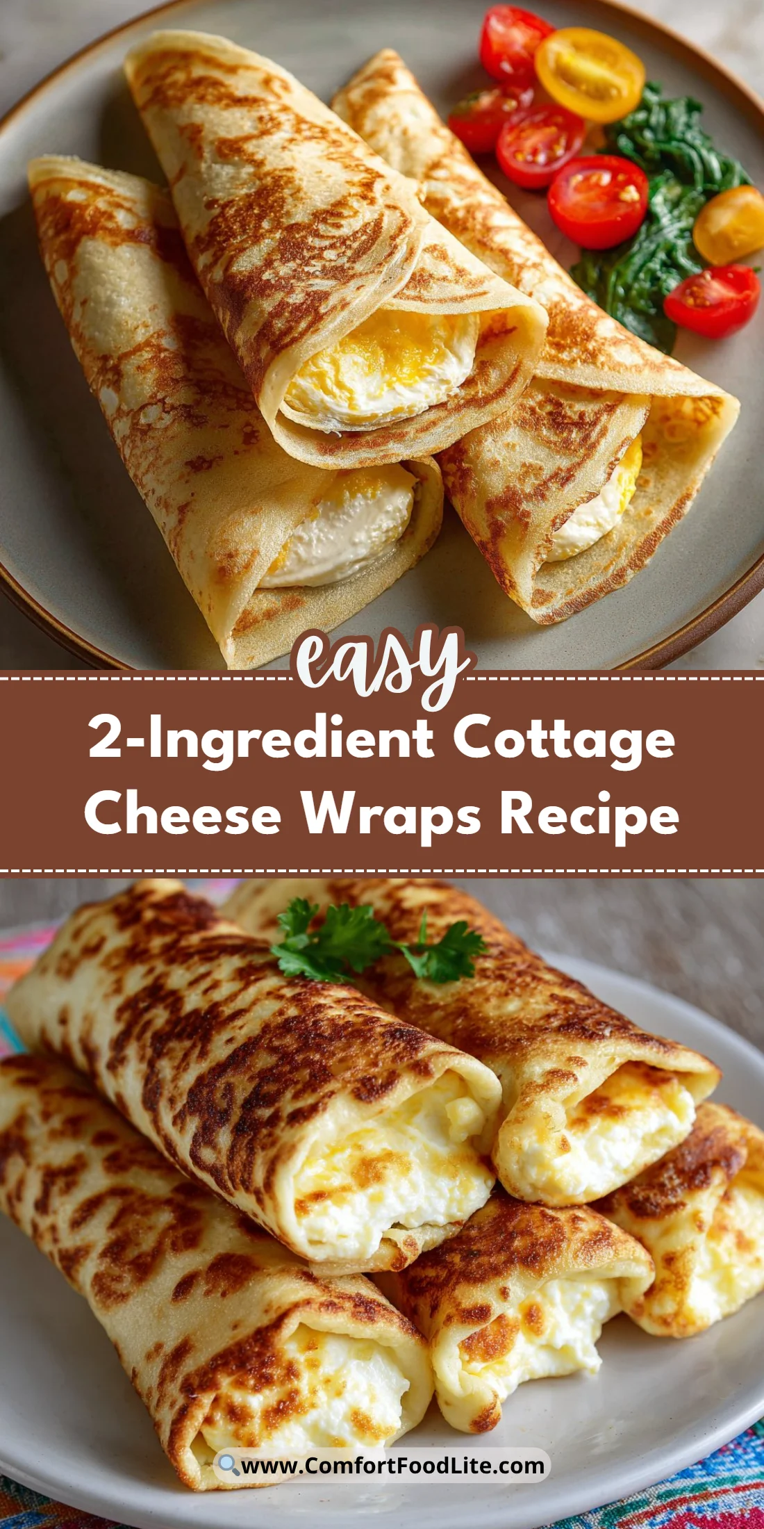 2-Ingredient Cottage Cheese Wraps Recipe