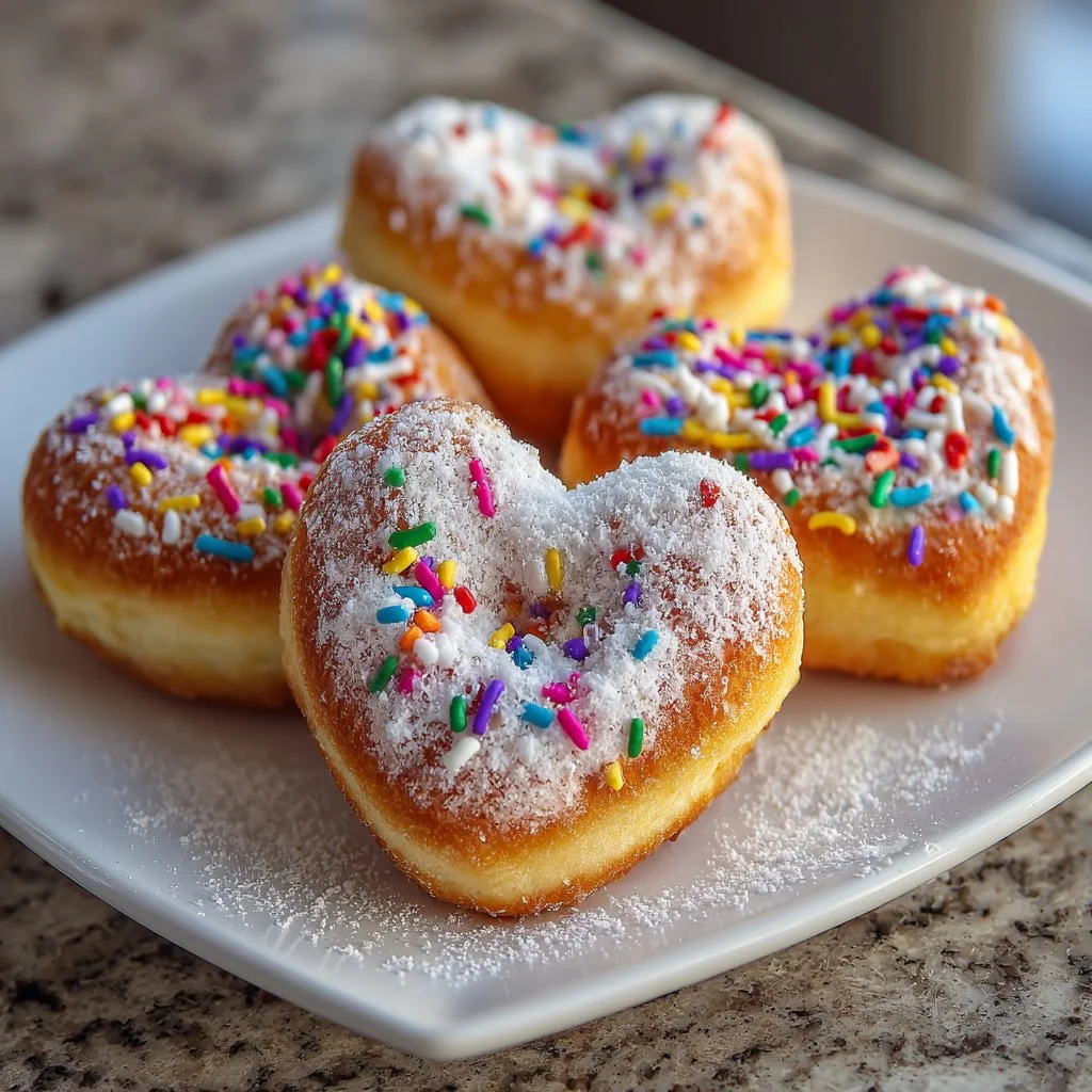 Air Fryer Heart-Shaped Donuts