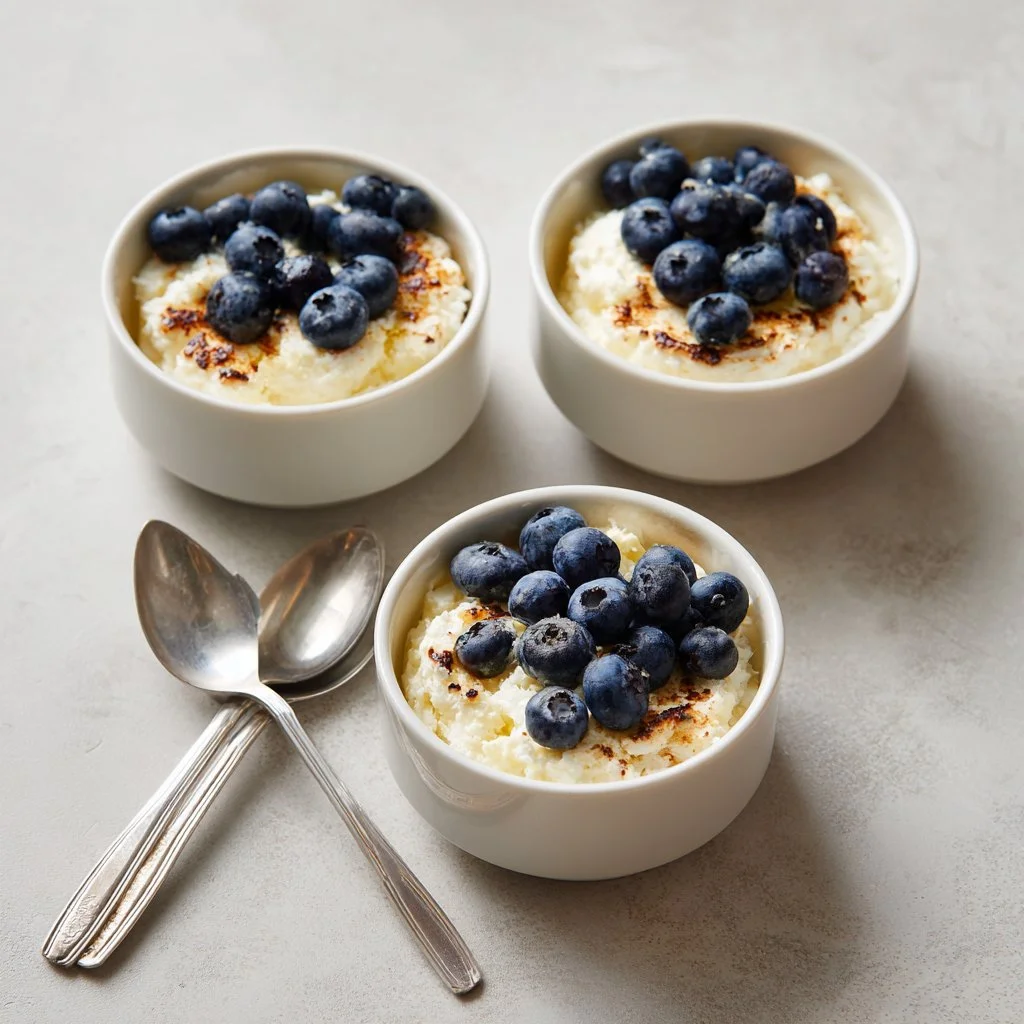 Baked Blueberry Cottage Cheese Breakfast Bowls