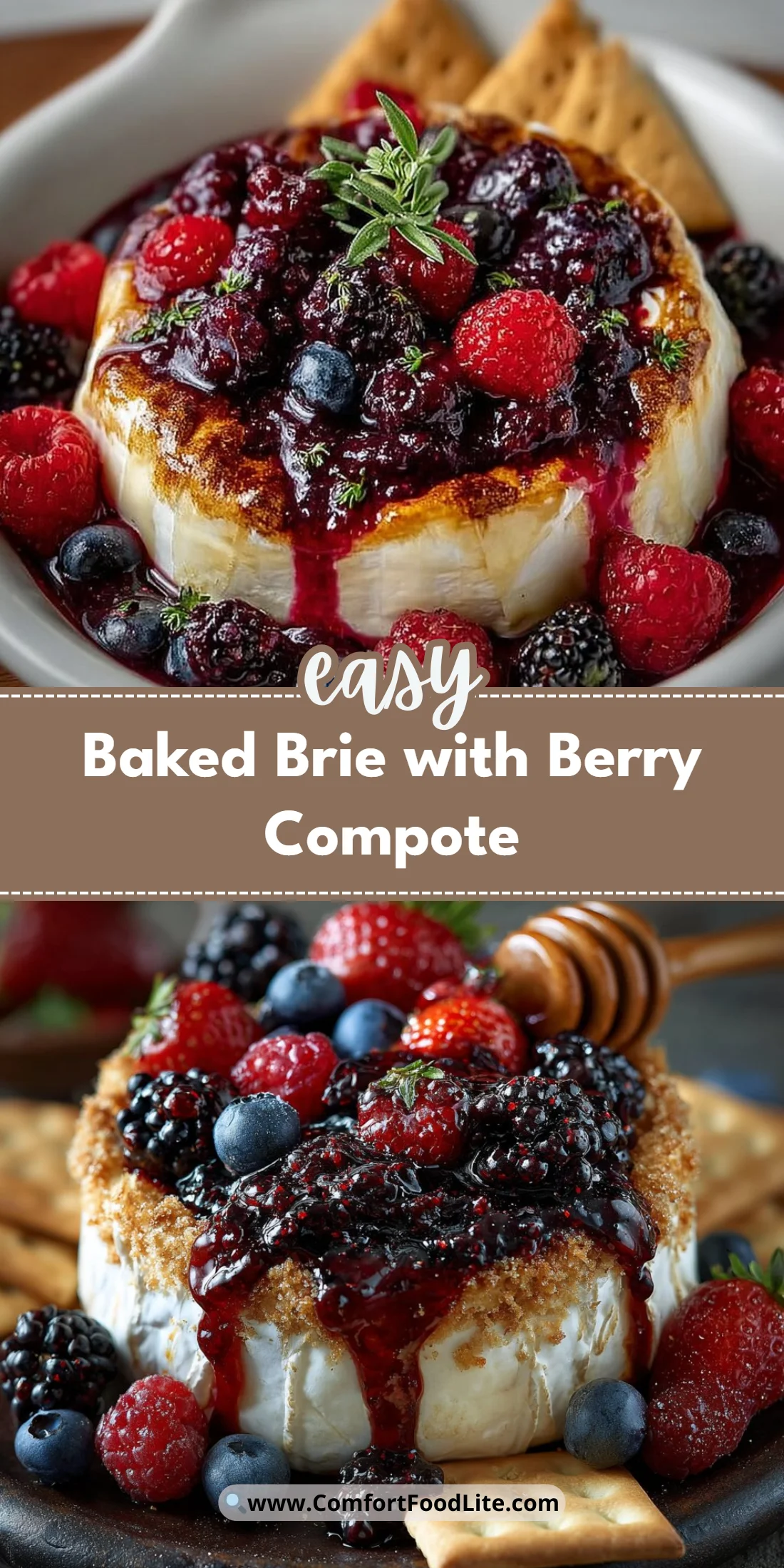 Baked Brie with Berry Compote