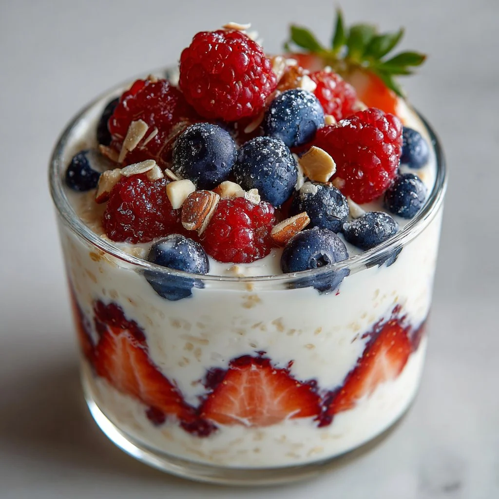 Berry Vanilla Overnight Oats