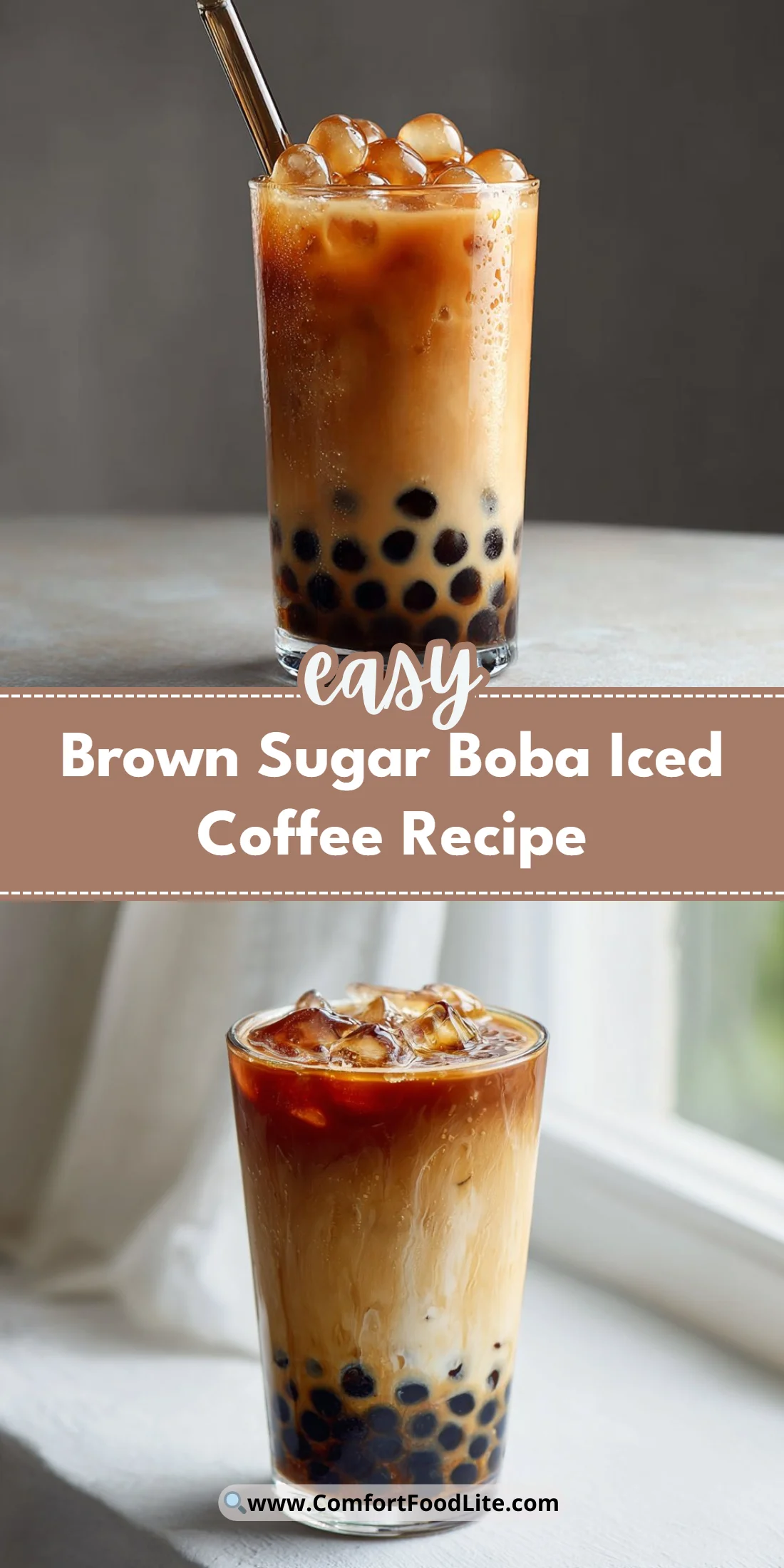 Brown Sugar Boba Iced Coffee Recipe