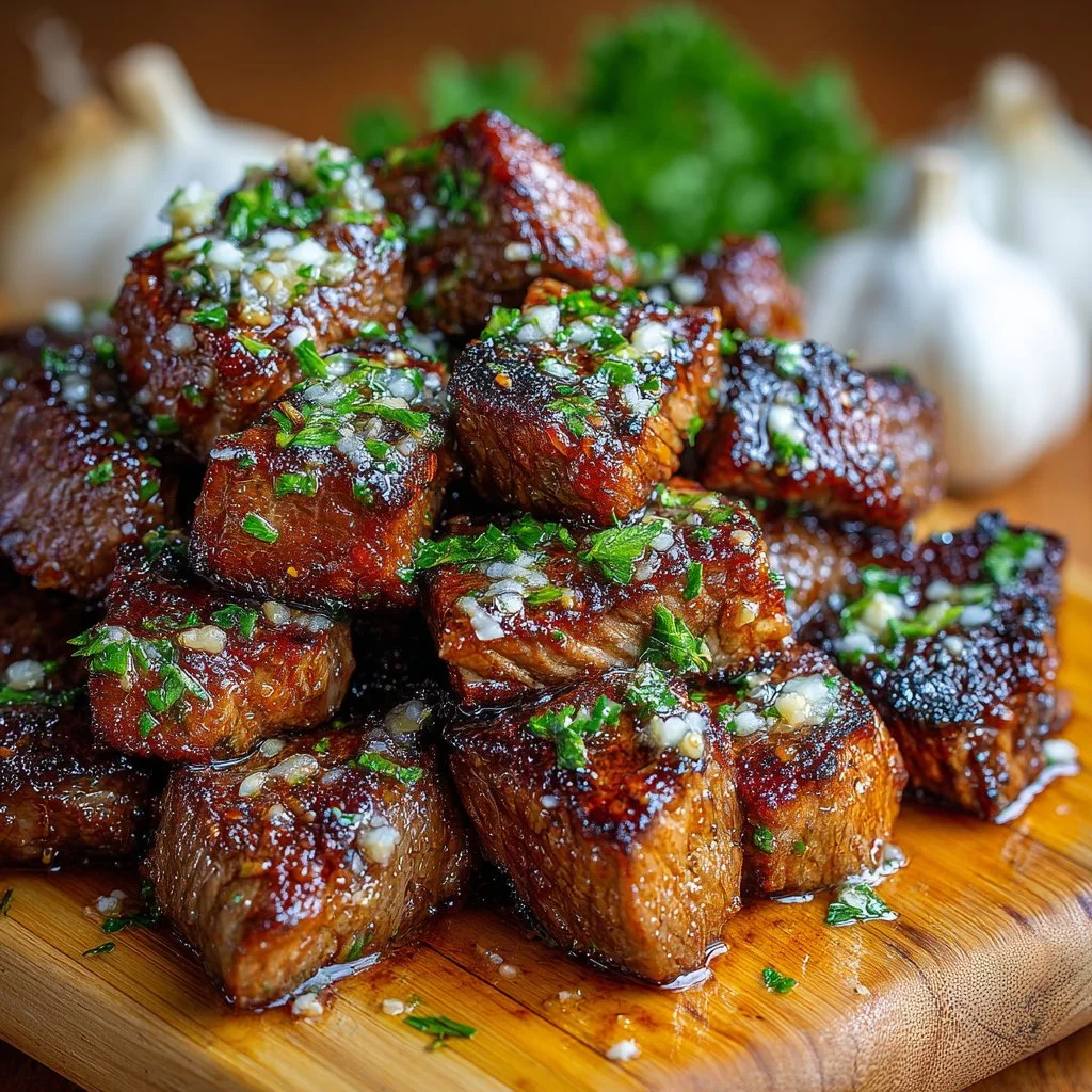 Cajun Garlic Butter Steak Bites