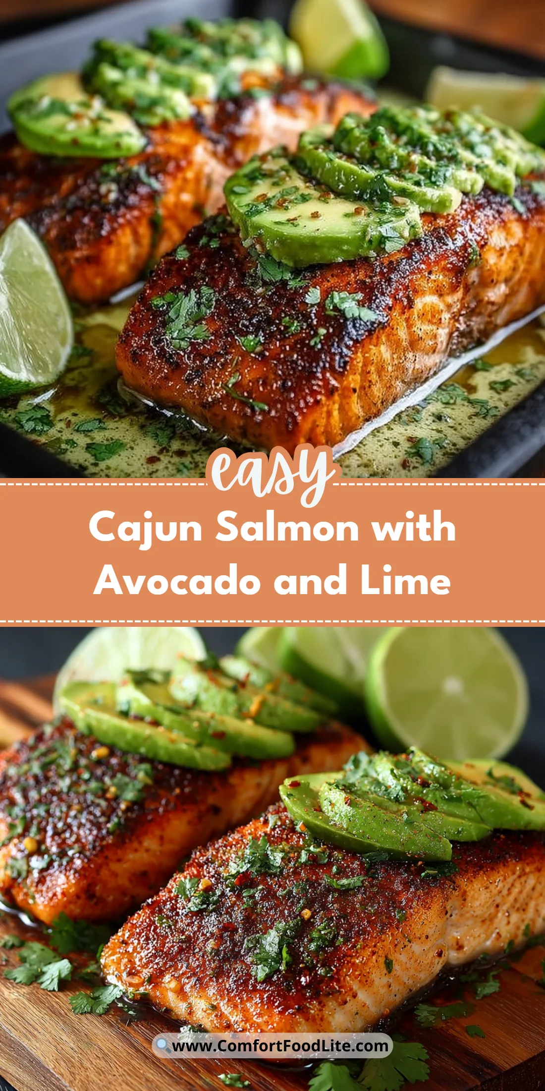 Cajun Salmon with Avocado and Lime