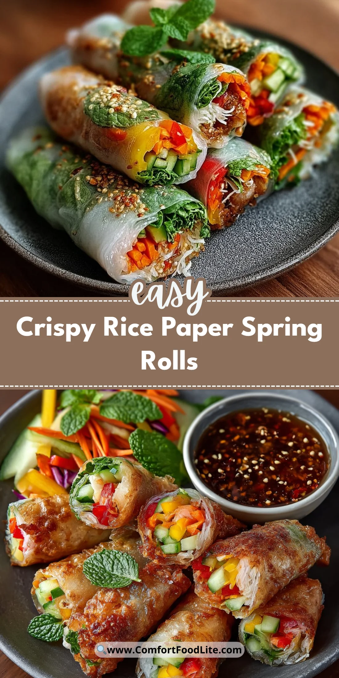 Crispy Rice Paper Spring Rolls