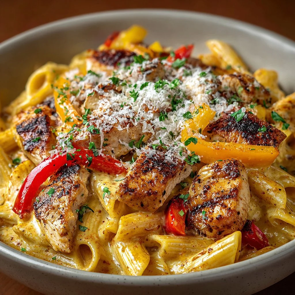 Crock Pot Creamy Cajun Chicken Pasta