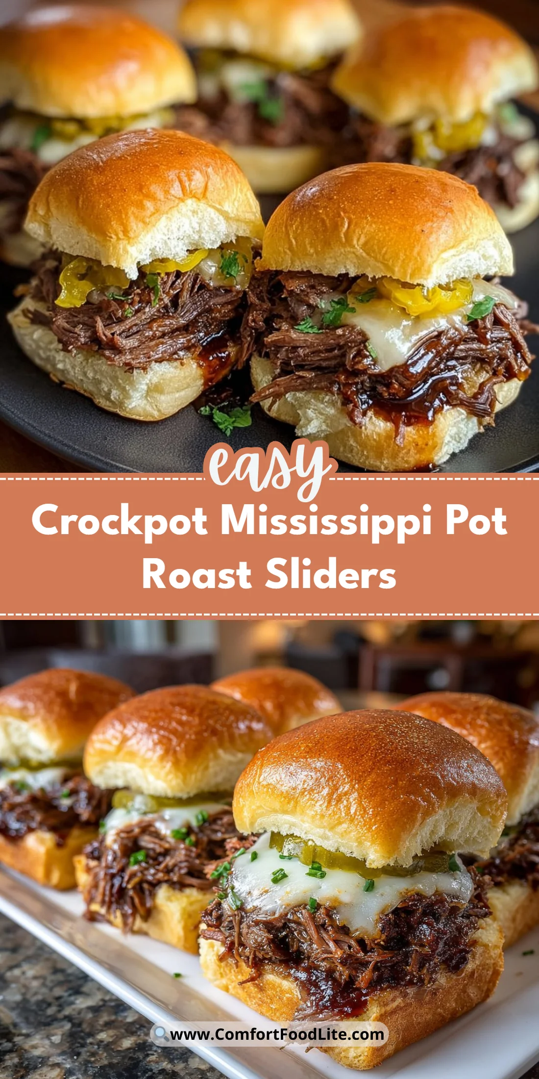 Crockpot Mississippi Pot Roast Sliders