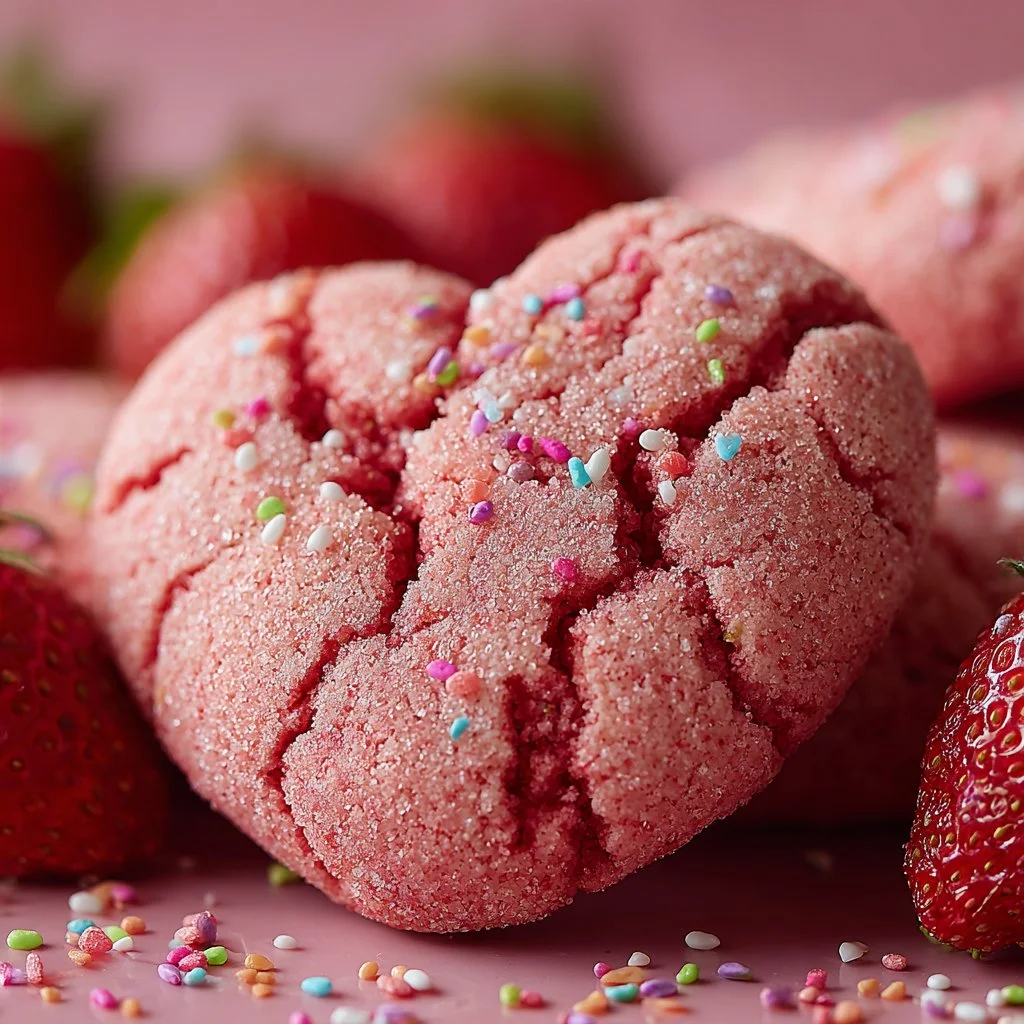 Delicious Valentine Strawberry Cookies for Sweet Moments