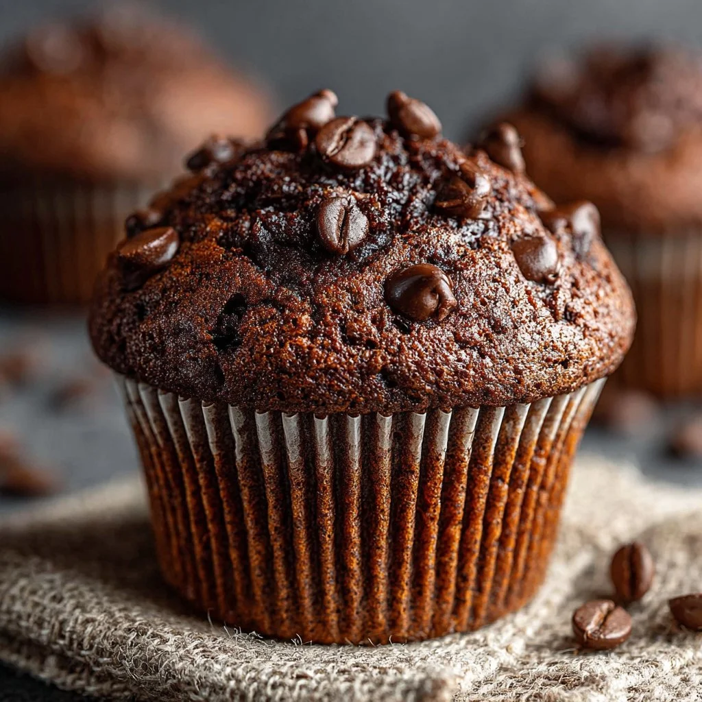 Double Chocolate Espresso Muffins