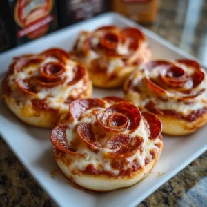 Delicious easy pizza roses for Valentine's Day celebration