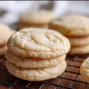 Fluffy sourdough discard sugar cookies on a baking tray