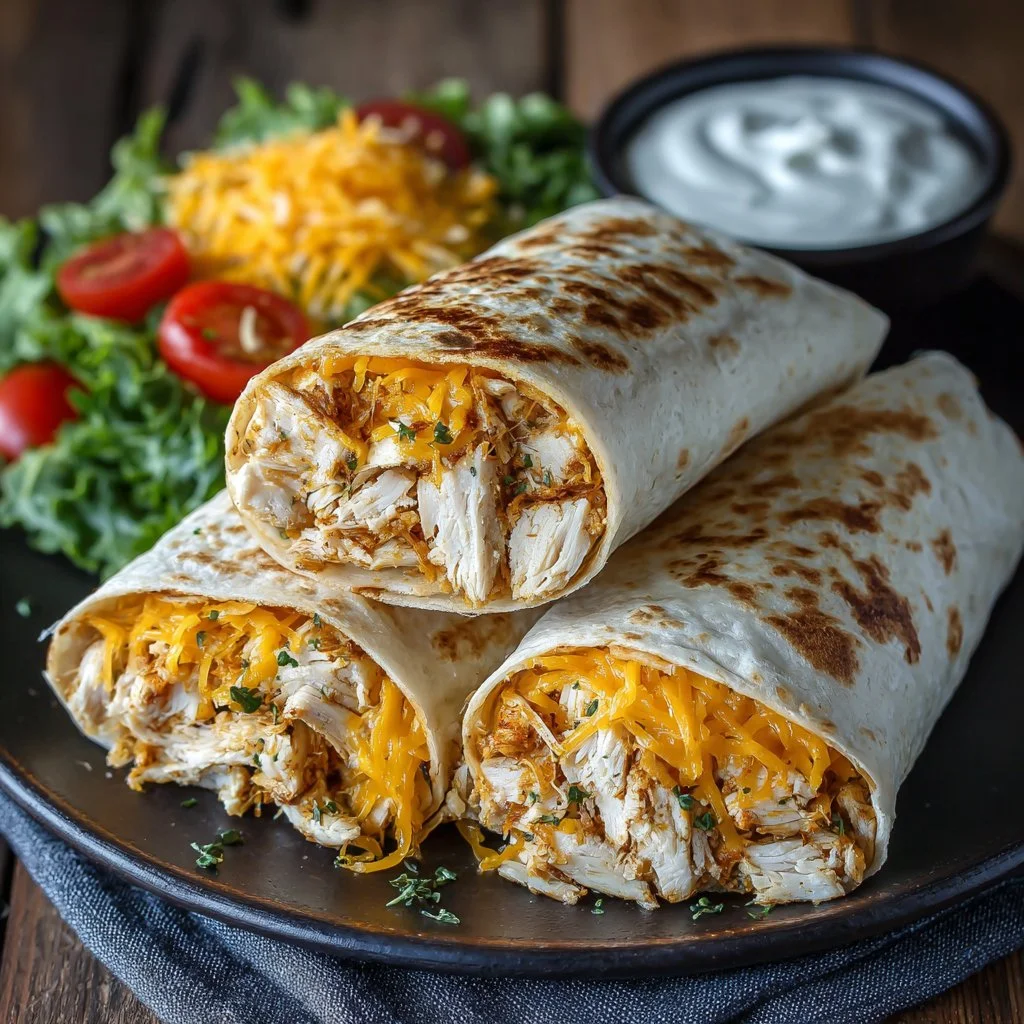 Garlic Chicken Wraps
