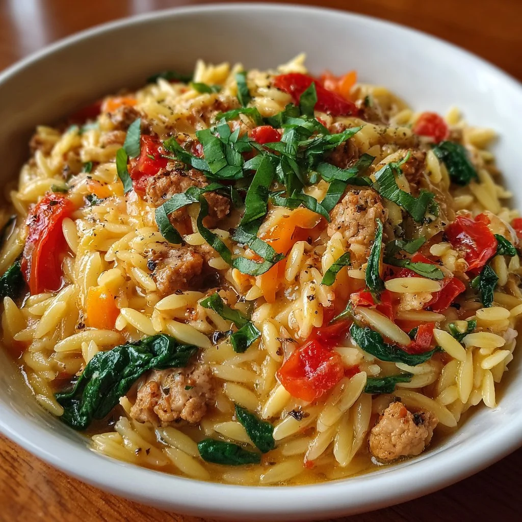 Ground Turkey Orzo