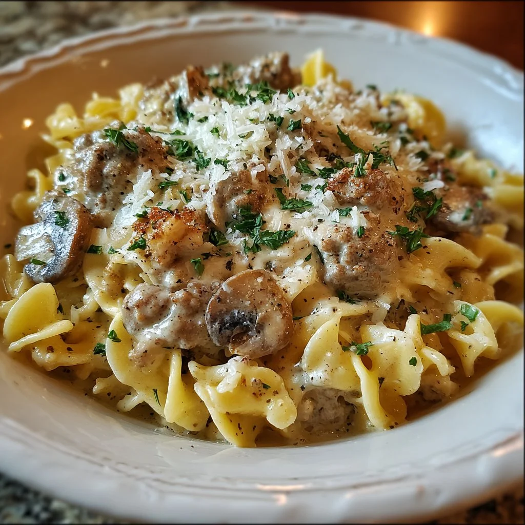 Ground Turkey Stroganoff