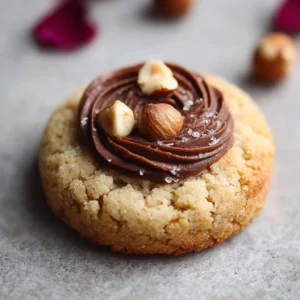 Plate of homemade Hazelnut Cookies ready to be enjoyed.