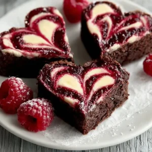 Heart-shaped brownies fresh out of the oven, perfect for celebrations and desserts