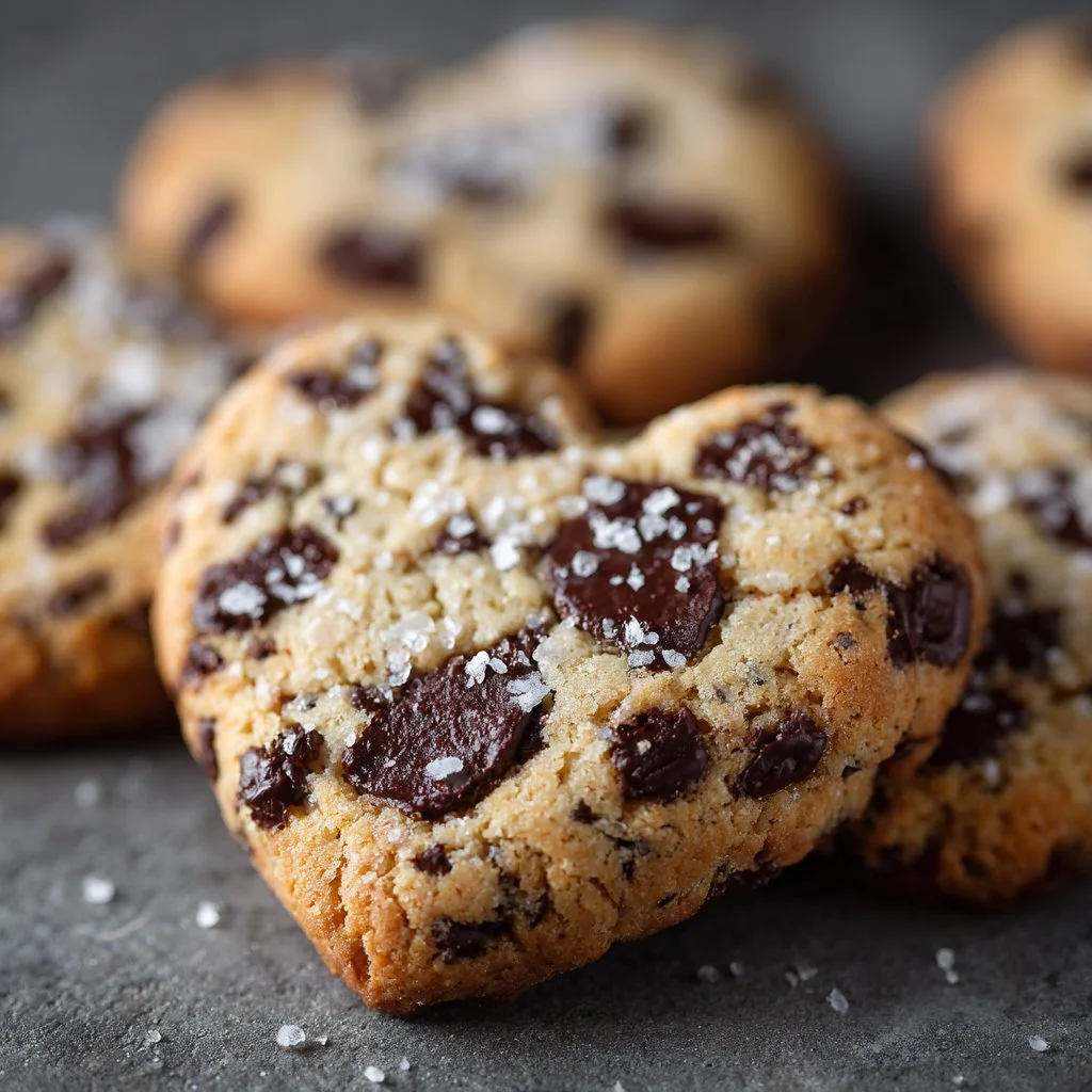 Heart Shaped Chocolate Chip Cookies