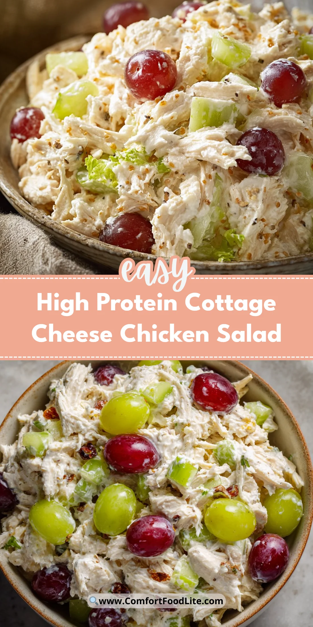 High Protein Cottage Cheese Chicken Salad