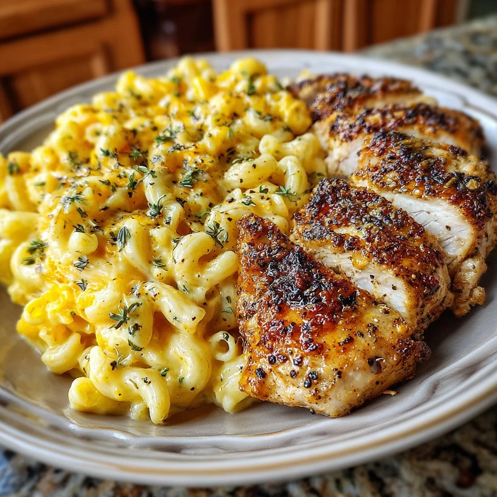 Honey Pepper Chicken Mac and Cheese