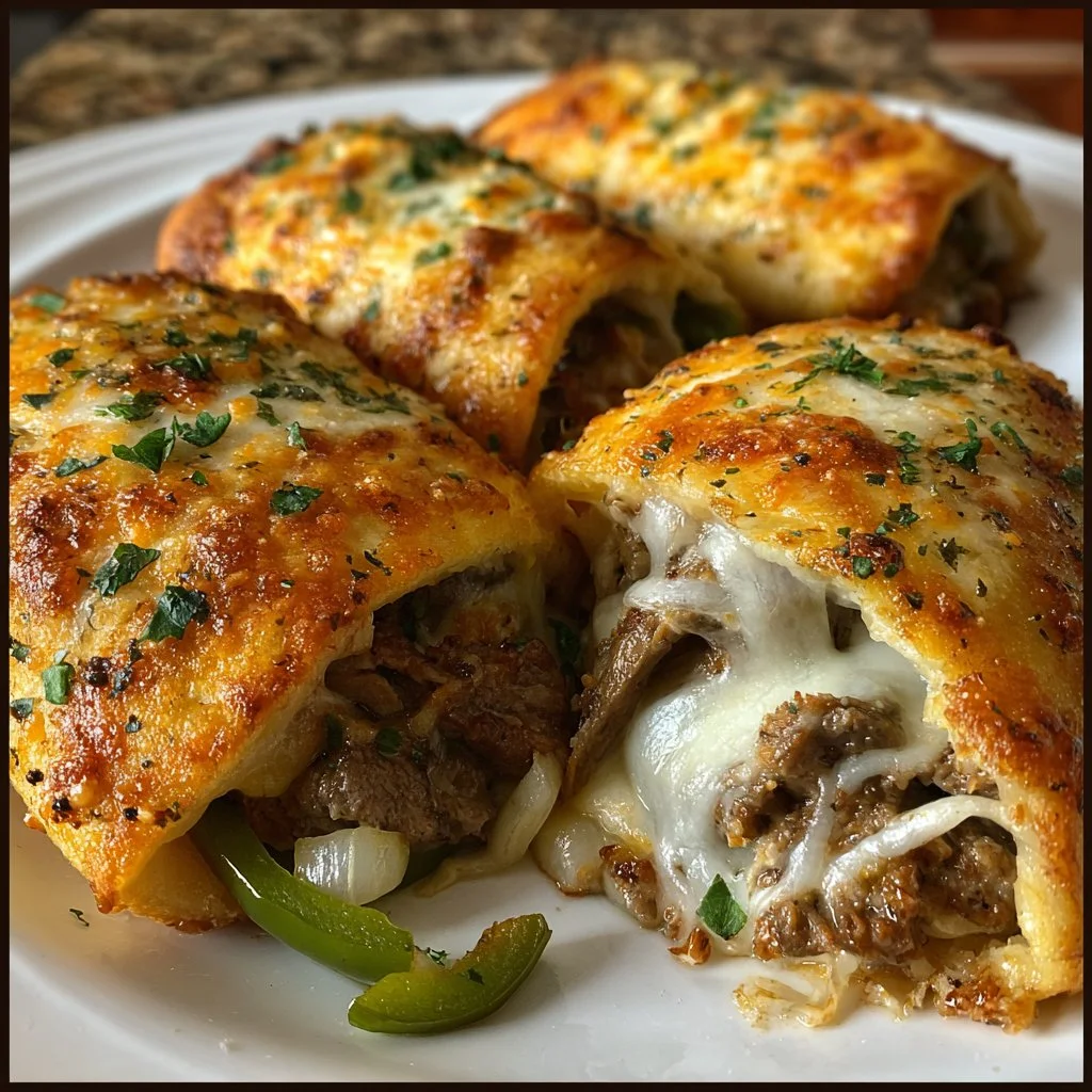 Keto Philly Cheesesteak Rolls