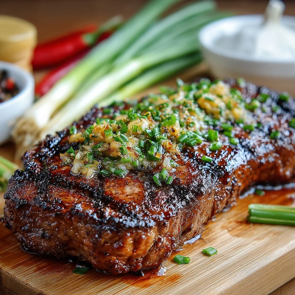 Lemongrass-Ginger Coconut Grilled Steak