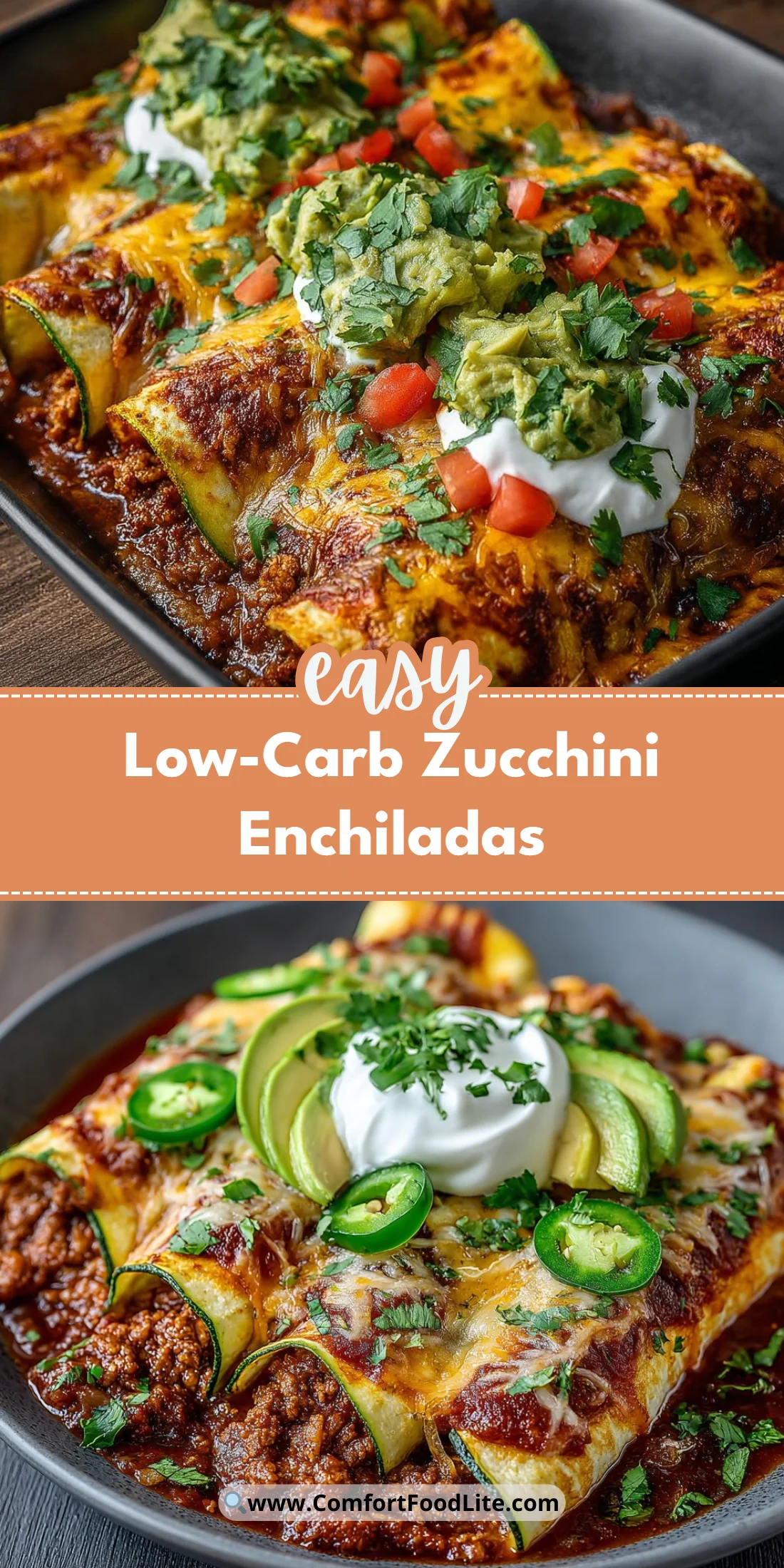 Low-Carb Zucchini Enchiladas