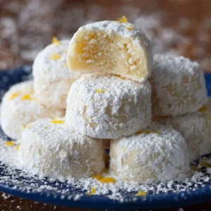 Meyer Lemon Meltaways - Soft and buttery lemon cookies with a tangy flavor