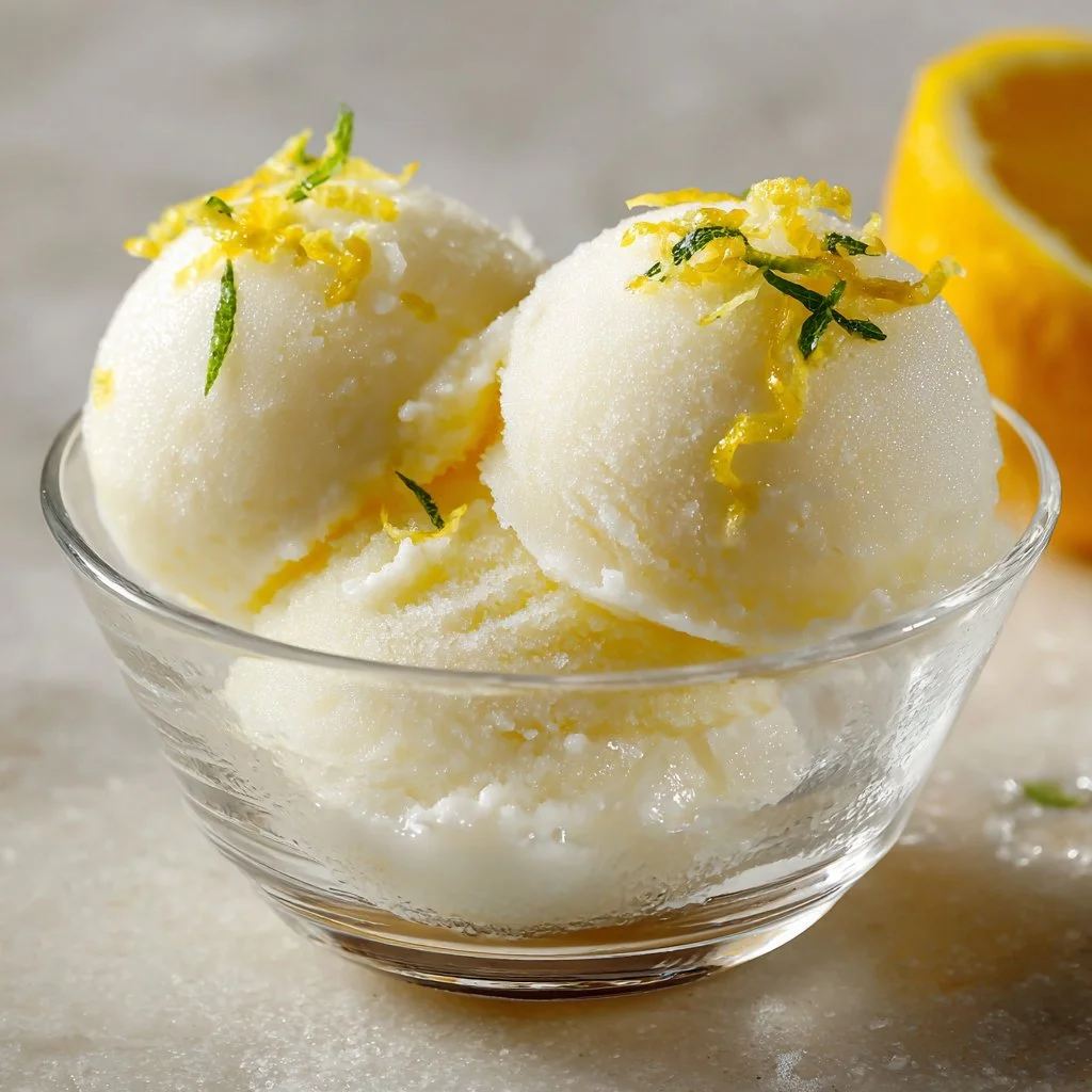 Meyer Lemon Sorbet