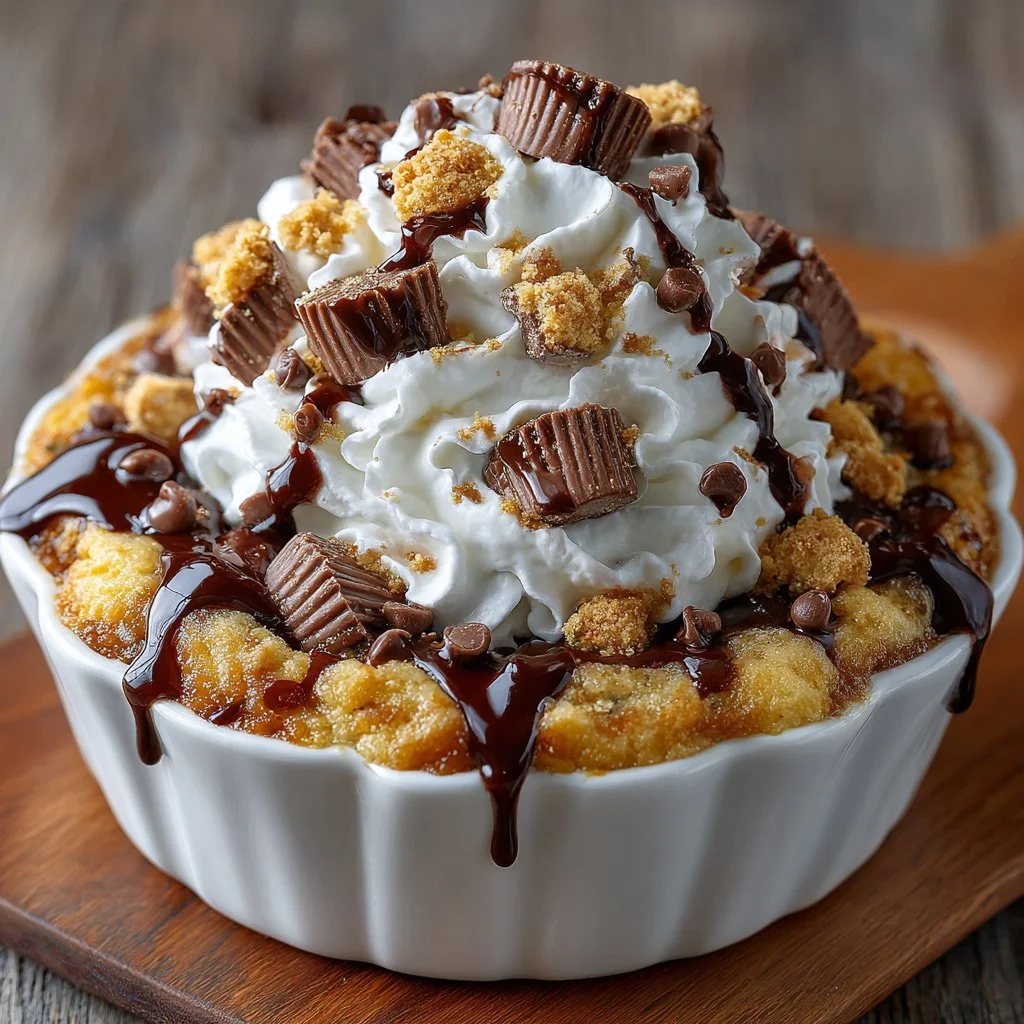 Peanut Butter Cup Dump Cake