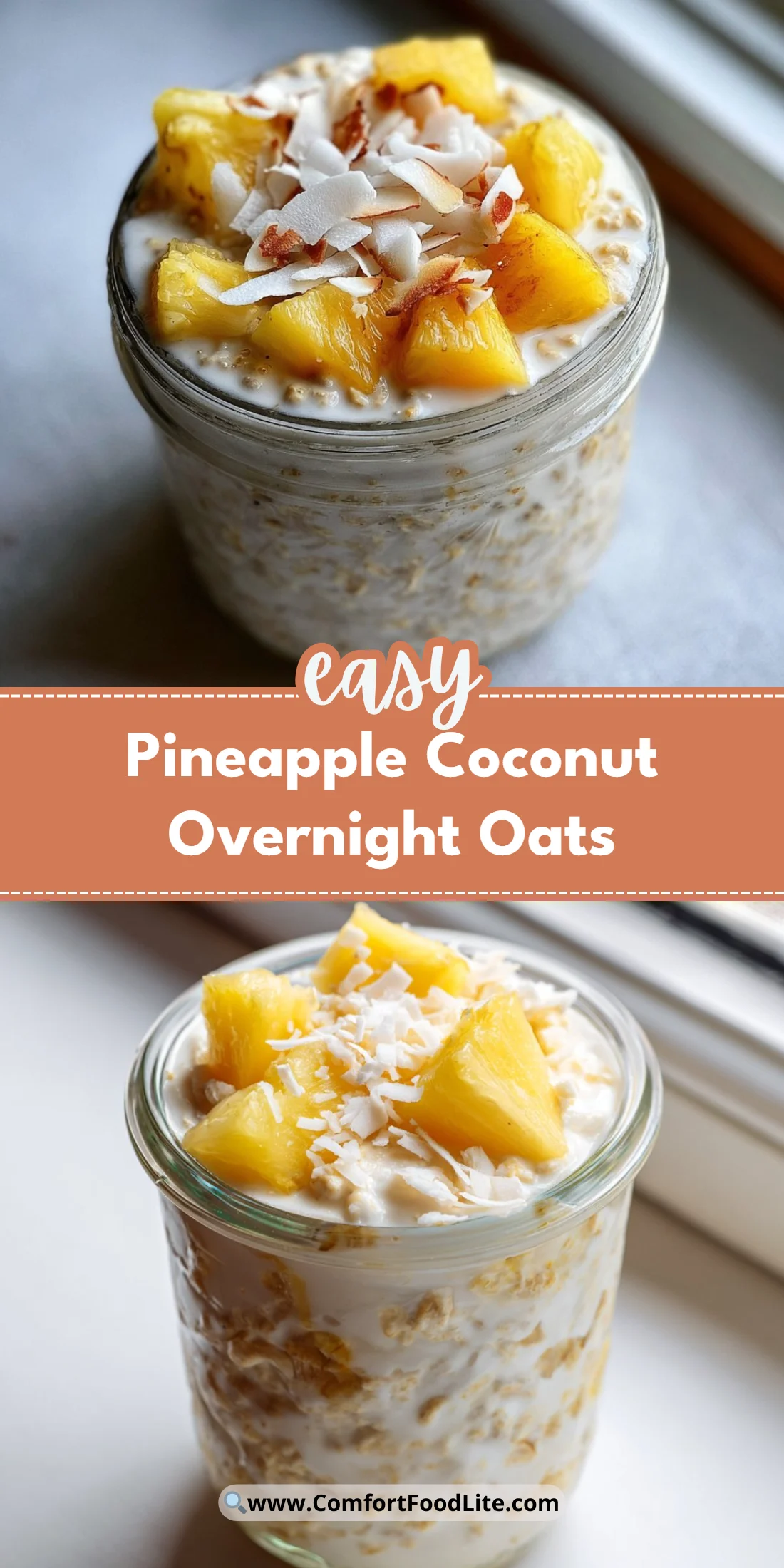 Pineapple Coconut Overnight Oats