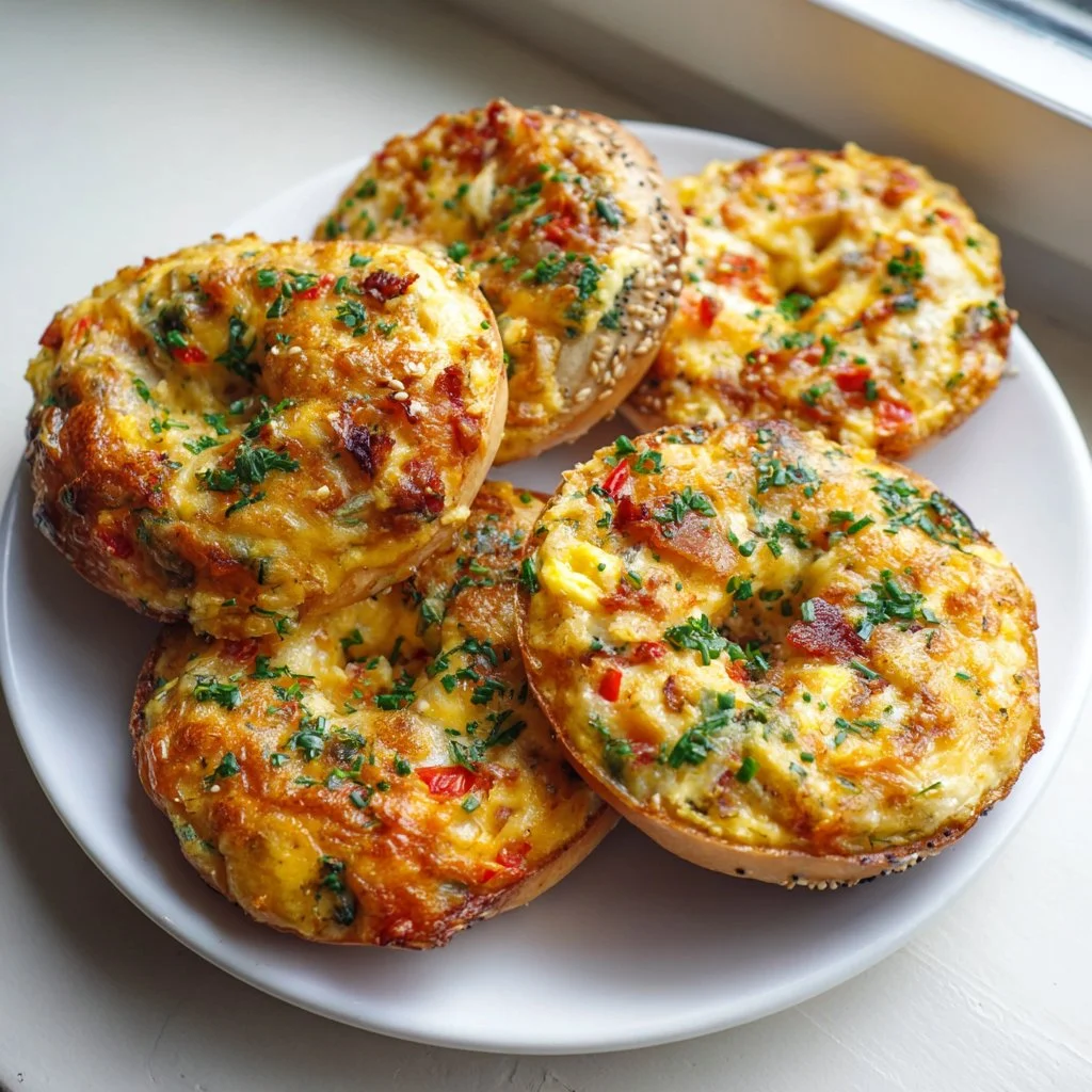 Quiche Stuffed Bagels