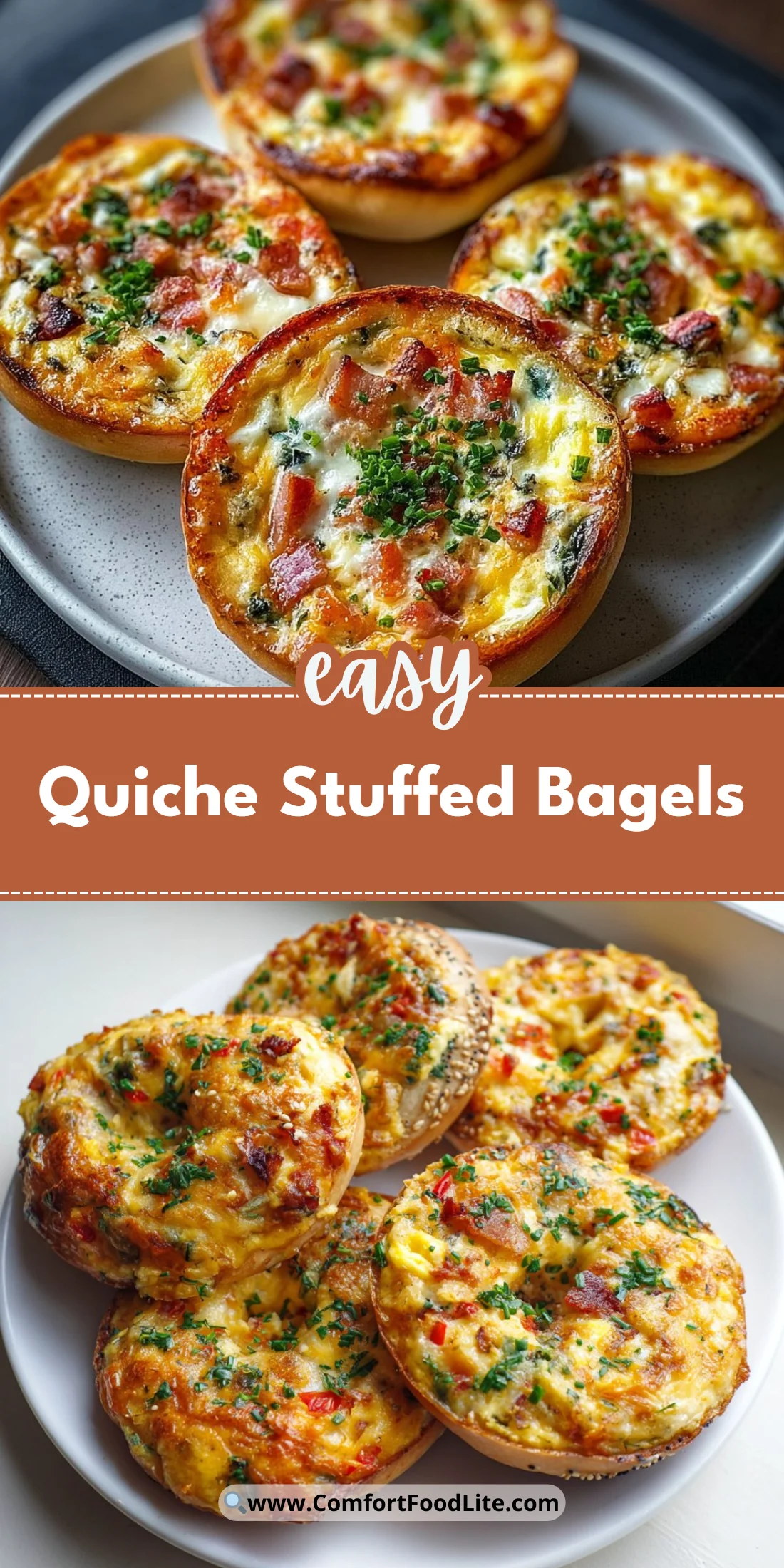 Quiche Stuffed Bagels