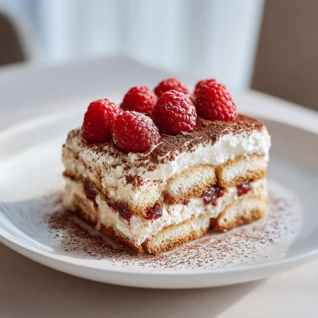 Raspberry Tiramisu