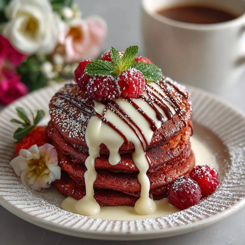 Red Velvet Pancakes