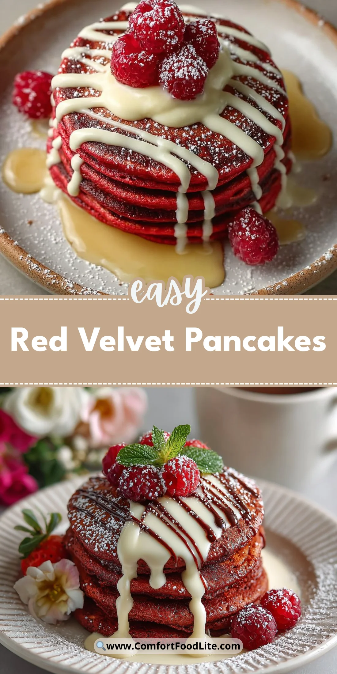 Red Velvet Pancakes
